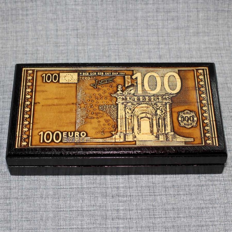 Шкатулка под купюры "Евро" Артикул 01445-60  175х95х25 Шкатулка выверена под размер банкнот
